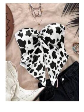 Strapless Cowgirl Crop Top